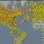 El mundo y los vuelos en tiempo real