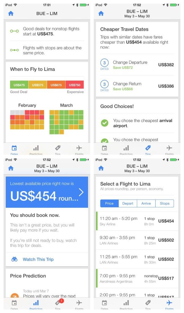 Hopper, una aplicación para predecir precios de pasajes aéreos.