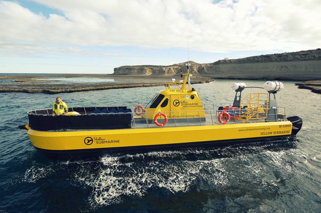 "Submarino amarillo" en Puerto Madryn