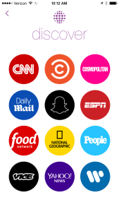 Snapchat lanza Discover